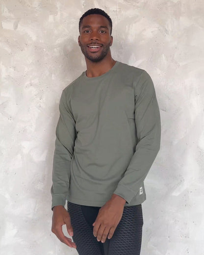 Veelzijdig T-shirt met ronde hals en lange mouwen | Arie