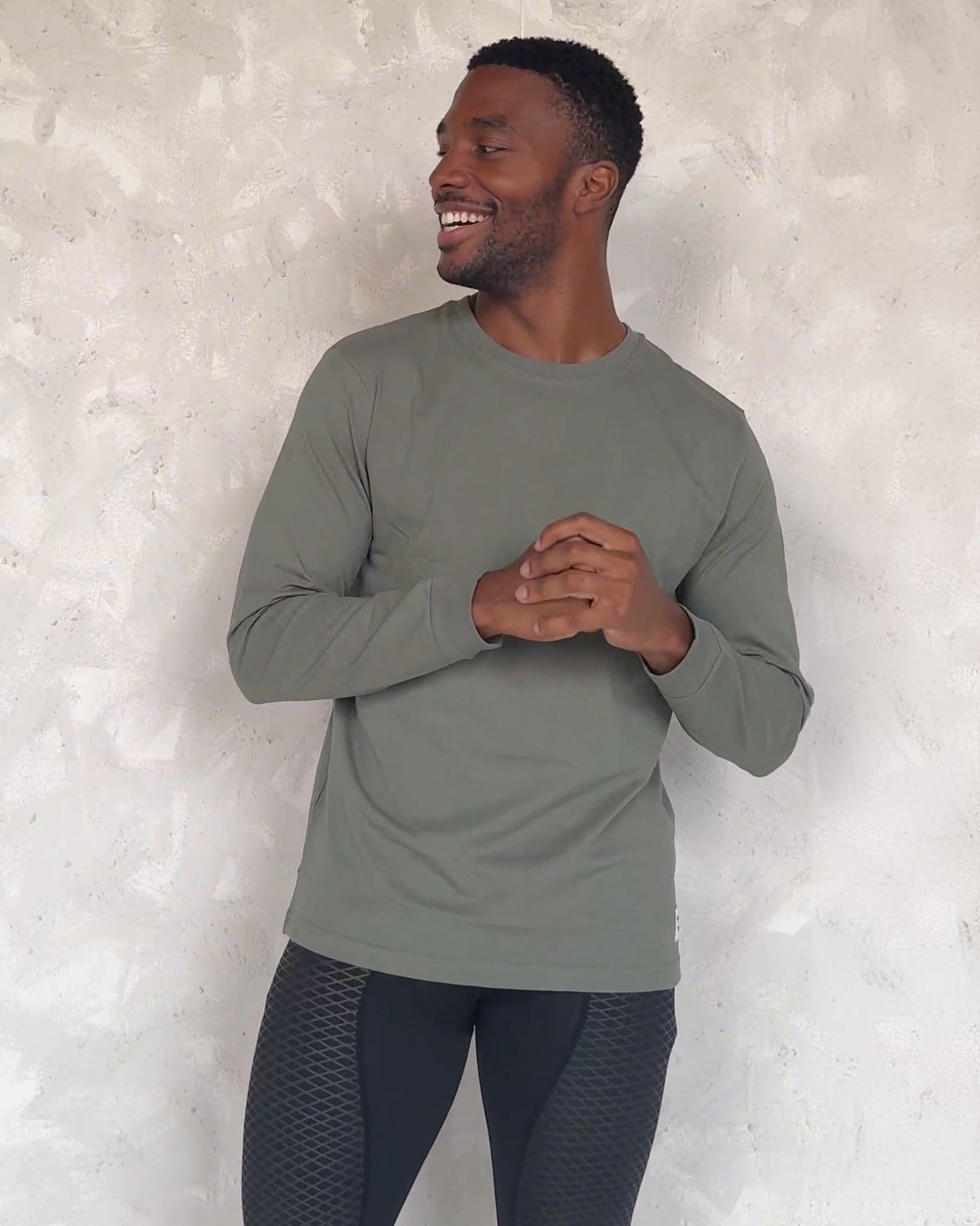 Veelzijdig T-shirt met ronde hals en lange mouwen | Arie