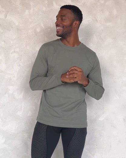 Veelzijdig T-shirt met ronde hals en lange mouwen | Arie