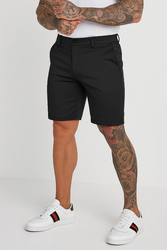 Kreukvrije stretch chinoshorts voor heren | Laurens