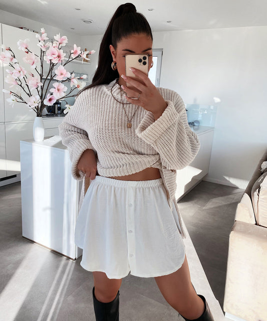 Elegante witte rok voor dames | Isa