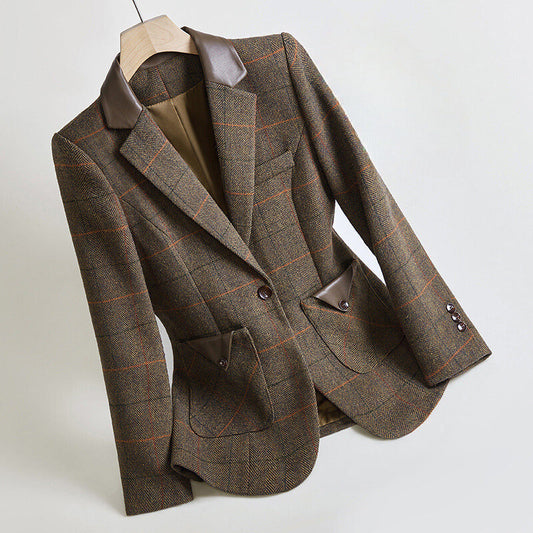 Klassieke reversblazer met één knoop en zakken | Hedy