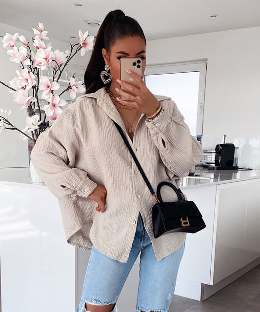 Oversized Mousseline Blouse voor Dames | Nienke