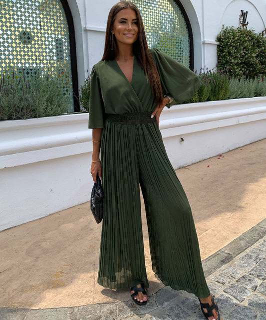 Elegante geplooide eendelige top voor dames | Karlijn