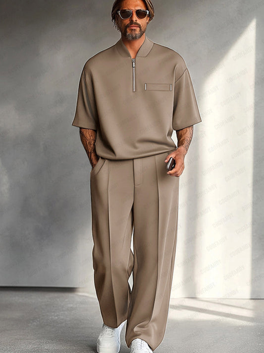 Verfijnde Relaxed Fit Top en Broekset | Sander