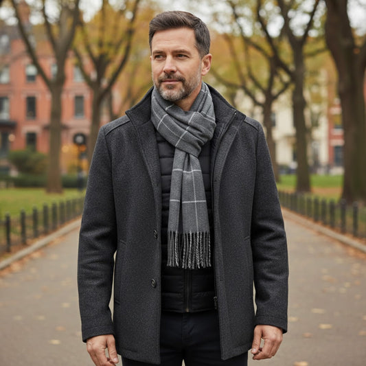 Stijlvolle gewatteerde herenjas | Antonie